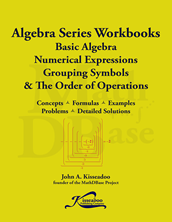 Basic Algebra Workbooklet 1 - Numerical Expressions, Grouping Symbols & The Order of Operations cover